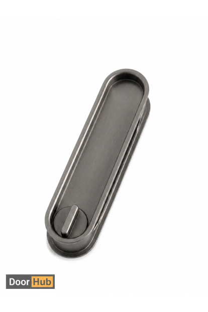 Nickel Black Sliding Door Handle Set – Telescopic Lock for Wooden & Aluminium Doors